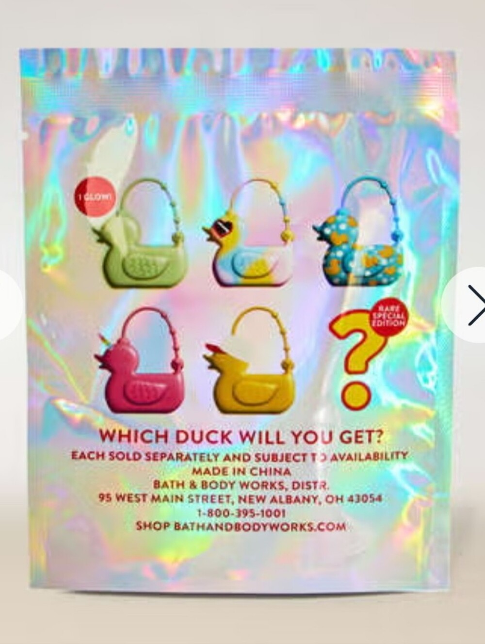 Pocketbac Holder Billie The Duck BASEBALL HAT Limited Edition Bath & Body Works - Picture 7 of 9